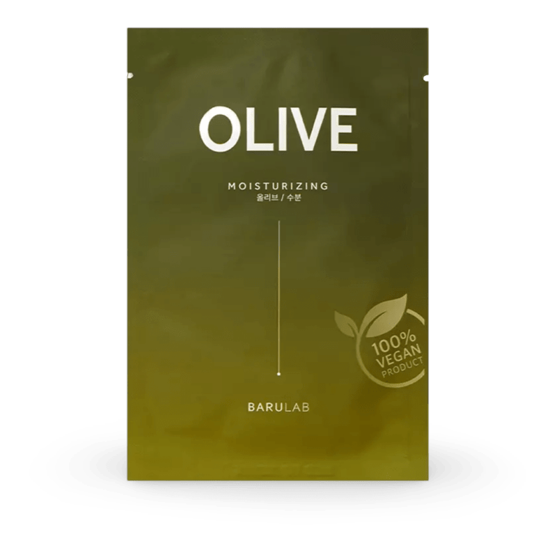 Lakštinė kaukė BARULAB The Clean Vegan Mask – OLIVE