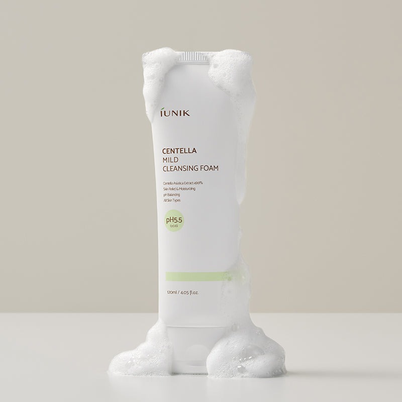 iUNIK Centella Mild Cleansing Foam, 120ml konsistencija