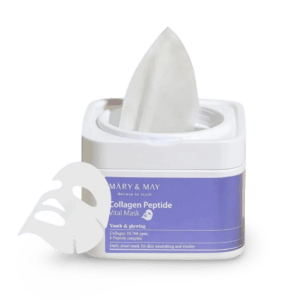 Lakštinė kaukė Mary&May Collagen Peptide Vital Mask, 30vnt.