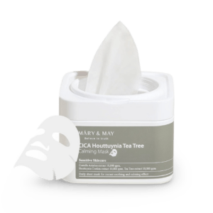 Lakštinė kaukė Mary&May CICA Houttuynia Tea Tree Calming Mask, 30vnt.