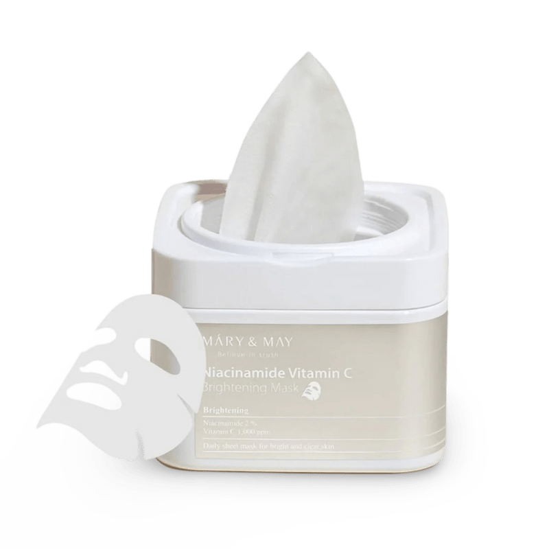 Lakštinė kaukė Mary&May Niacinamide Vitamin C Brightening Mask, 30vnt.