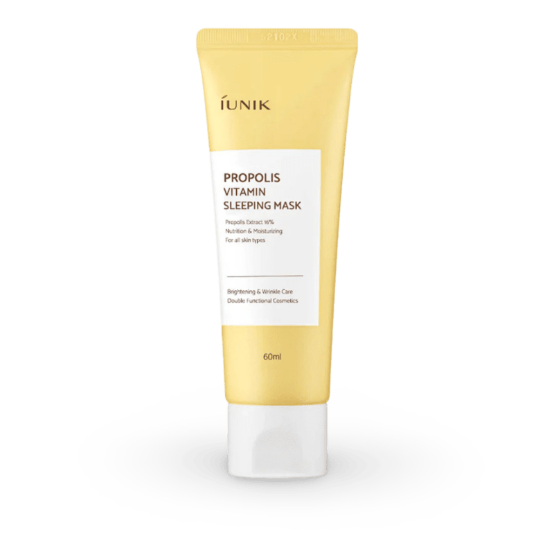 Tepama veido kaukė iUNIK Propolis Vitamin Sleeping Mask, 60ml