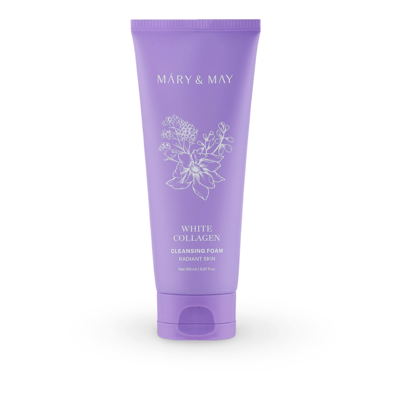 Veido prausiklis Mary&May White Collagen Cleansing Foam, 150ml