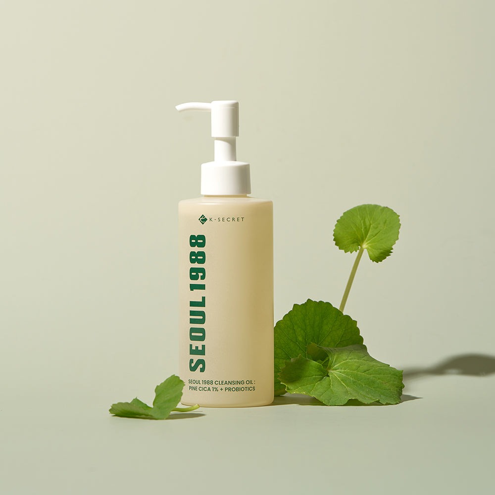 K-SECRET SEOUL 1988 Cleansing Oil : Pine Cica 1% + Probiotics, 200ml aliejus