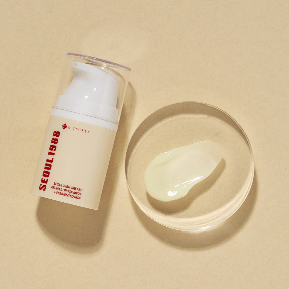 K-SECRET SEOUL 1988 Cream : Retinal Liposome 1% + Fermented Rice, 50ml tekstūra
