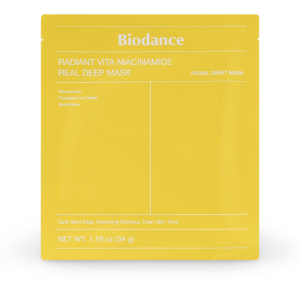 Lakštinė kaukė Biodance Radiant Vita Niacinamide Real Deep Mask, 34g