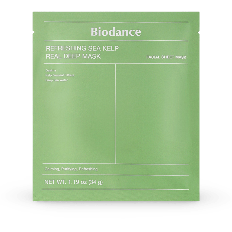 Lakštinė kaukė Biodance Refreshing Sea Kelp Real Deep Mask, 34g