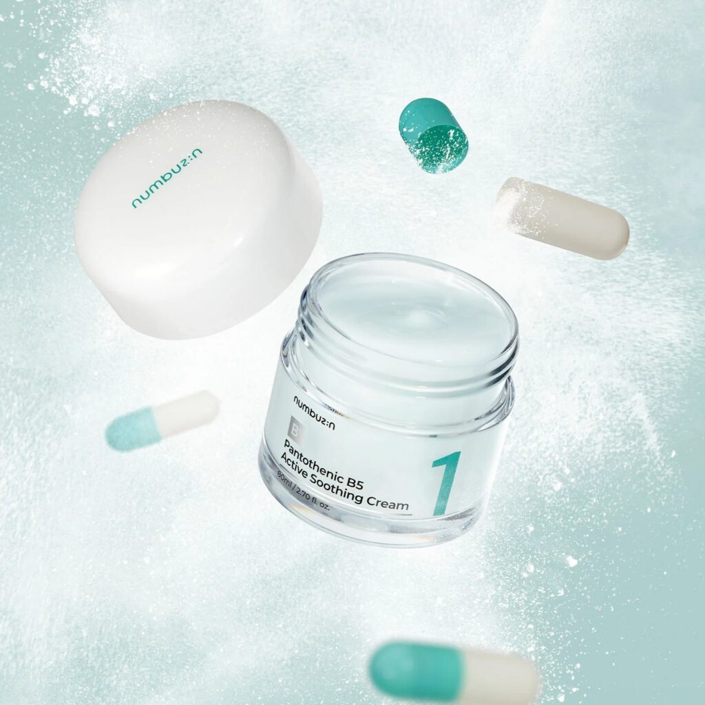 Numbuzin No.1 Pantothenic B5 Active Soothing Cream, 80ml veido kremas