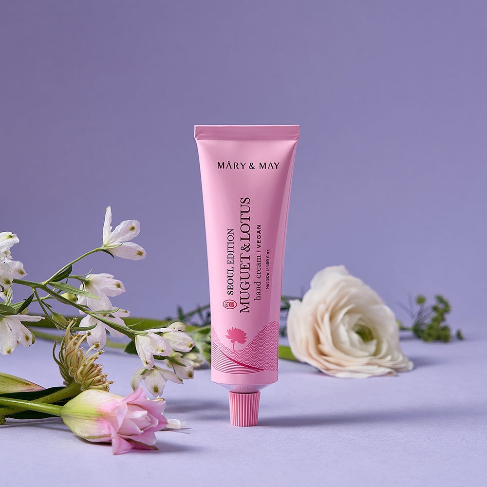 Mary&May Muguet & Lotus Hand Cream, 50ml kremas