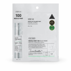 Lakštinės kaukės ir serumo rinkinys VT Cosmetics - Reedle Shot 100 2 Step Mask