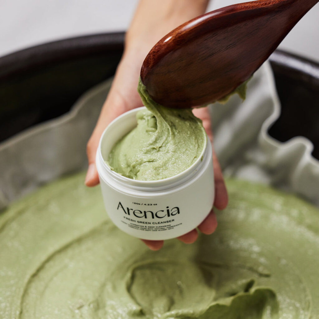 Arencia Fresh Green Rice Mochi Cleanser, 120g konsistencija
