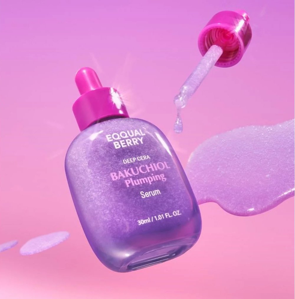 EQQUALBERRY Bakuchiol Plumping Serum, 30ml serumas