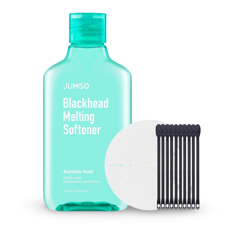Veido prausimo rinkinys JUMISO Blackhead Melting Softener, 150ml & Cotton Pad, 40vnt. Set
