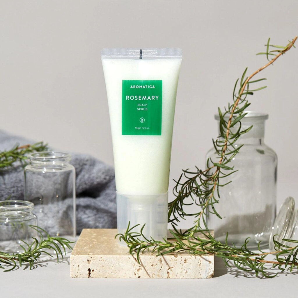 AROMATICA Rosemary Scalp Scrub, 165g tekstūra