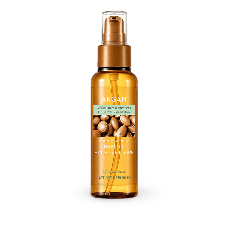 Plaukų aliejus Nature Republic Argan Essential Moisture Hair Oil, 80 ml