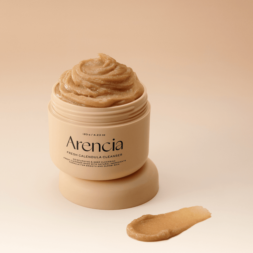 Arencia Calendula Rice Mochi Cleanser, 120g konsistencija
