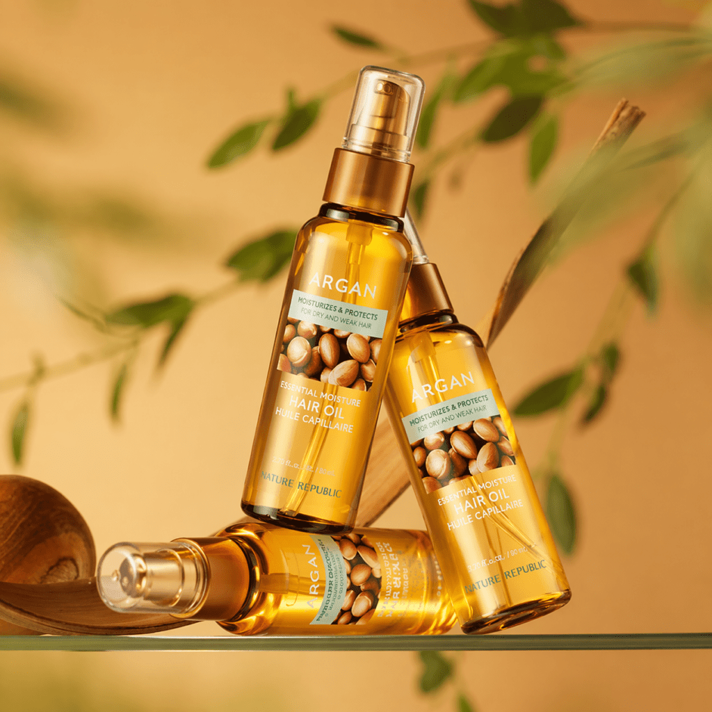 Nature Republic Argan Essential Moisture Hair Oil, 80ml aliejus