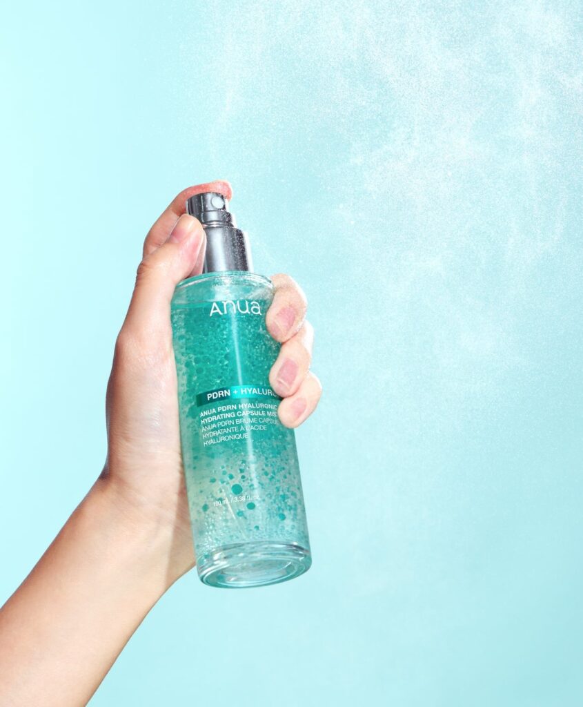 Anua PDRN Hyaluronic Acid Hydrating Capsule Mist, 100ml konsistencija