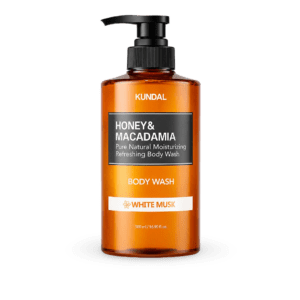 Kūno prausiklis KUNDAL Honey & Macadamia Pure Body Wash White Musk, 500ml