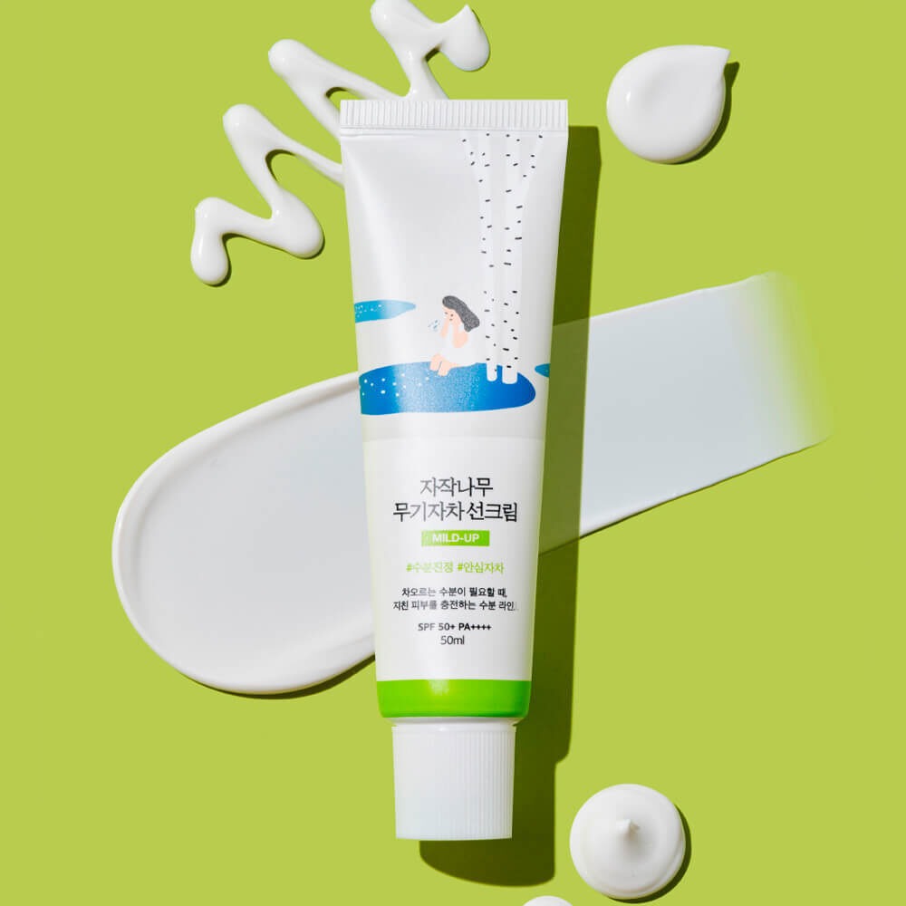 Round Lab Birch Juice Mild-Up Sunscreen SPF50, 50ml tekstūra