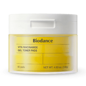 Veido toniko padeliai Biodance Vita Niacinamide Gel Toner Pads, 60vnt.