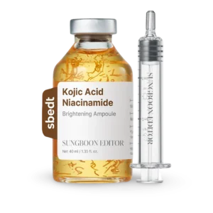 Veido serumas Sungboon Editor SBEDT Kojic Acid Niacinamide Brightening Ampoule, 40ml