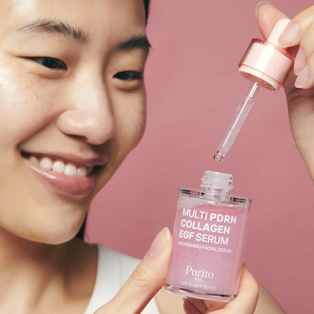 Purito SEOUL Multi PDRN Collagen EGF Serum, 30ml serumas