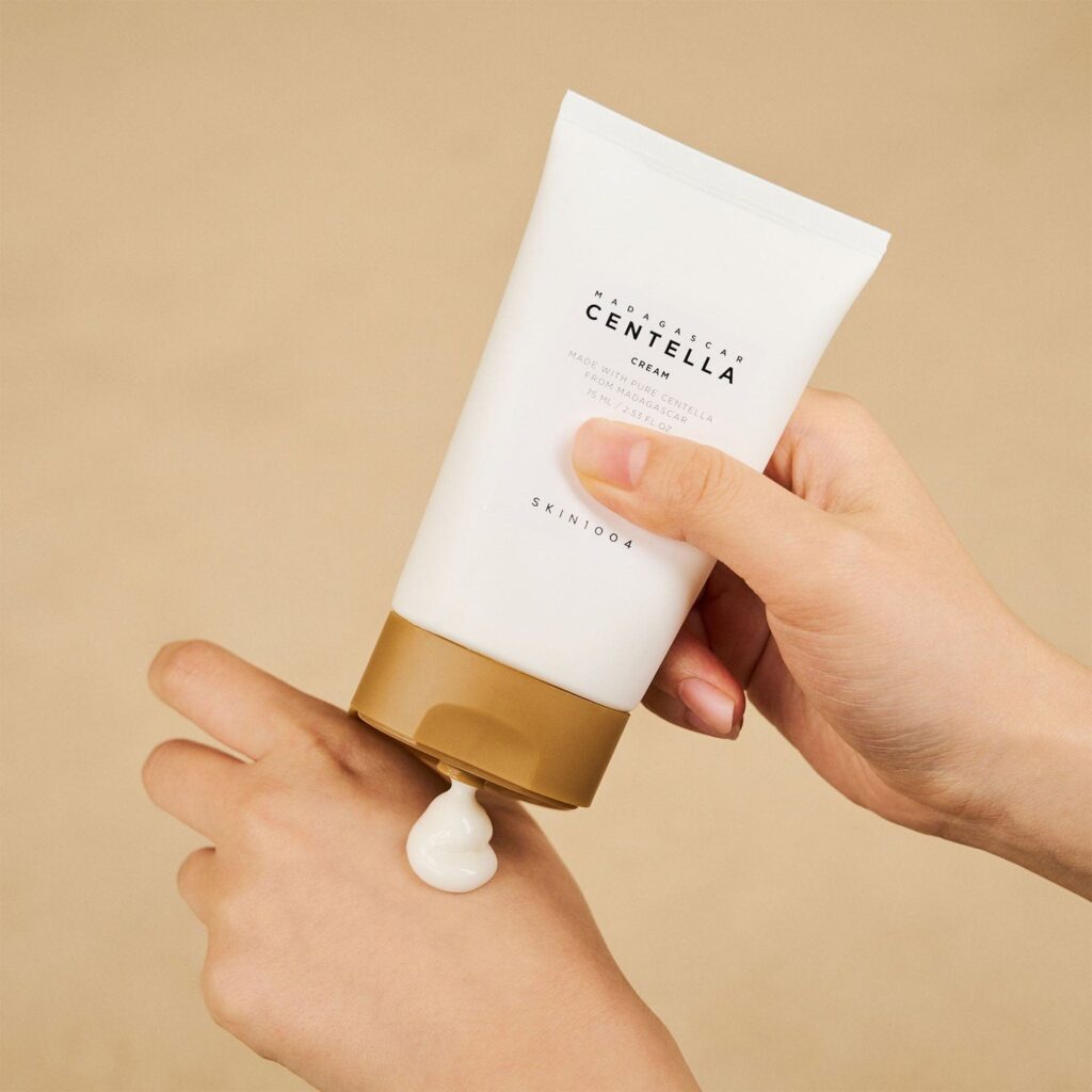 SKIN1004 Madagascar Centella Teca Cream, 75ml tekstūra