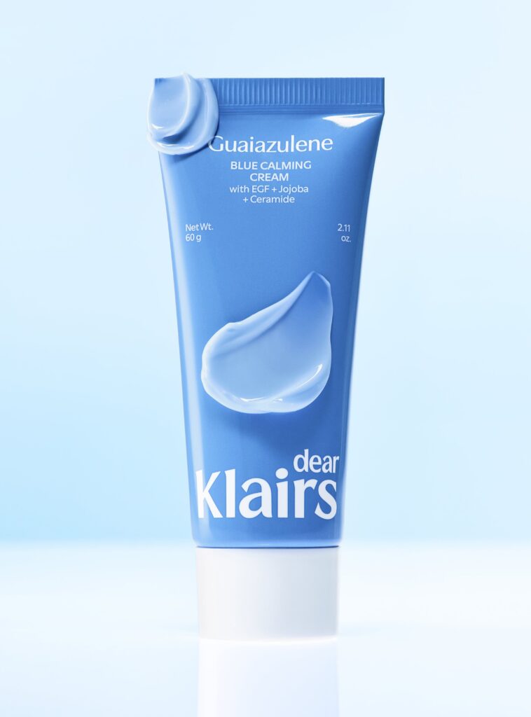 Dear Klairs Guaiazulene Blue Calming Cream, 60g konsistencija