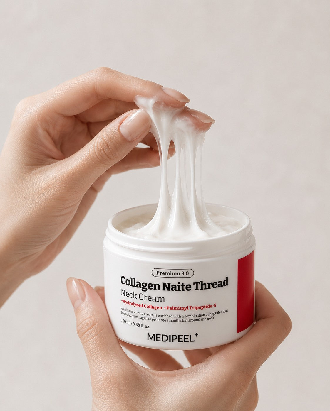 MEDI-PEEL Collagen Naite Thread Neck Cream Premium 3.0, 100ml konsistencija