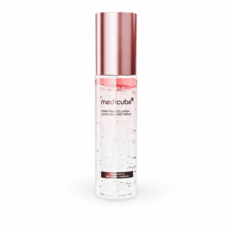 Veido serumo dulksna Medicube PDRN Pink Collagen Glow Jelly Mist Serum, 60ml