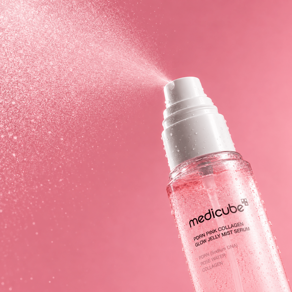 Medicube PDRN Pink Collagen Glow Jelly Mist Serum, 60ml dulksna