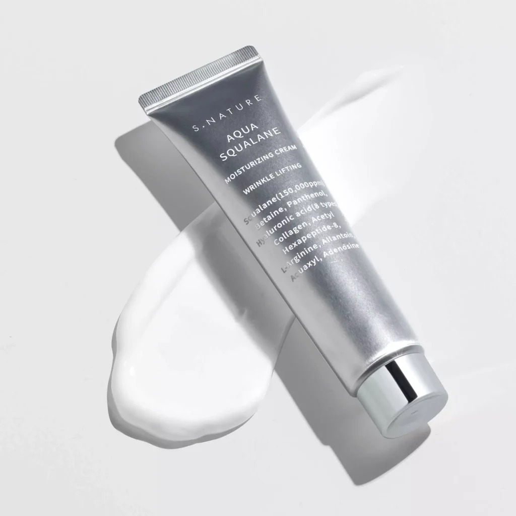 S.NATURE Aqua Squalane Moisturizing Cream, 60ml tekstūra